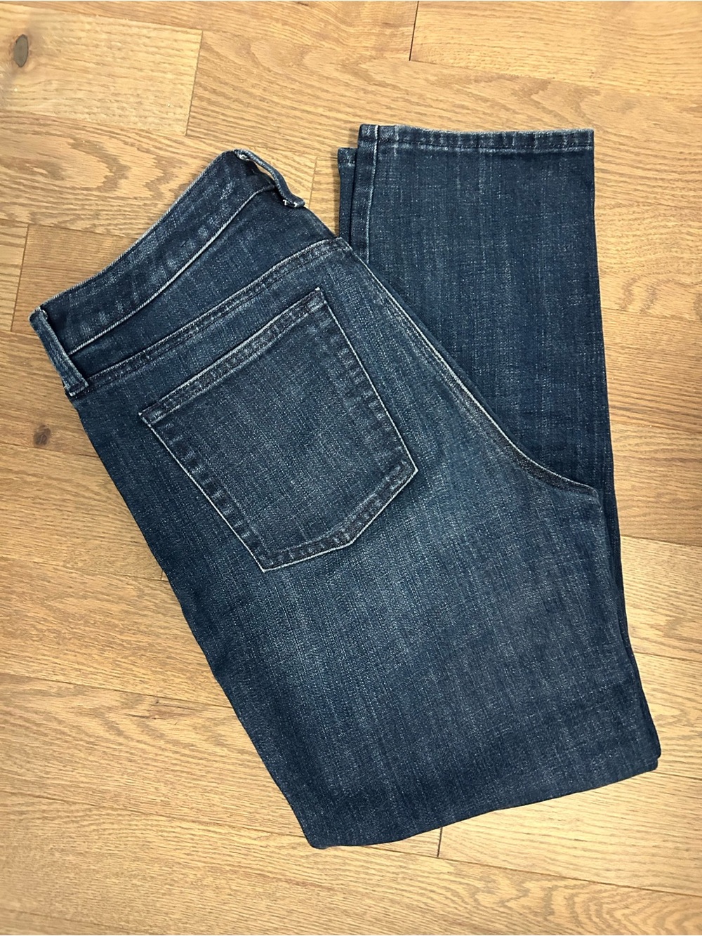 Talbots Women's High Waist Straight-Leg Jeans in Dark Indigo
